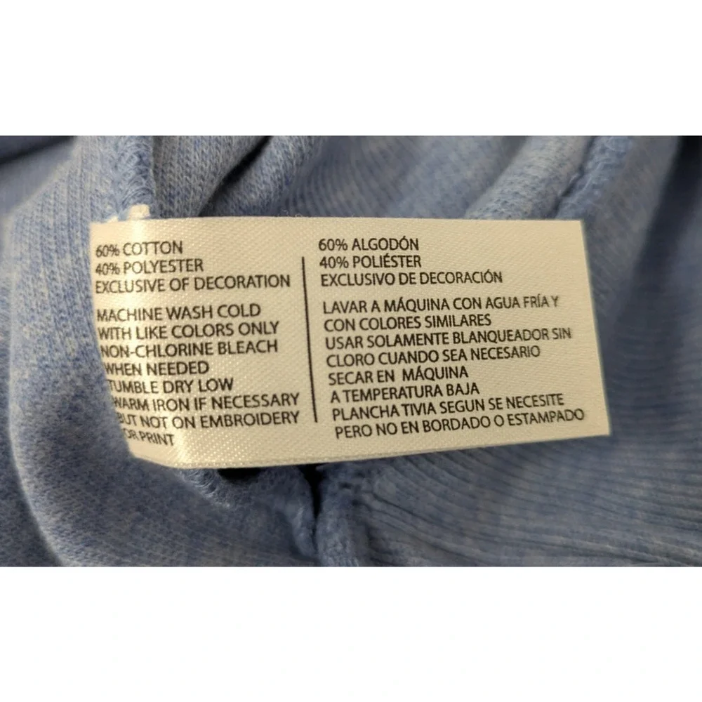 Men's US Polo Assn 1/4 Zip Pullover Blue Large Long Sleeve Sweater - Picture 9 of 10